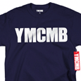 YMCMB : White Print on Navy