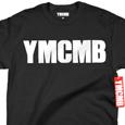 YMCMB : White Print on Black