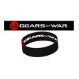 Gears Of War : Black Logo Rubber Wristband