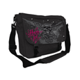 Miami Ink : Grey Winged Skull Pink Logo