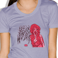 Died Young Stayed Pretty : Dripped (Womens Purple)
