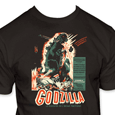 Godzilla : Vintage Poster Fitted Tee