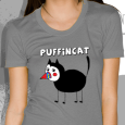 Puffincat : Cat (Womens Grey)