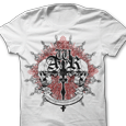AWR Wrestling : Skulls (Mens White)