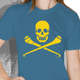 Pride Street : Skull & Hurley (Womens Royal Blue With Yellow)