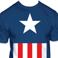 Captain America : Suit Fitted Tee