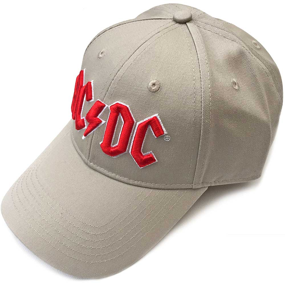 AC/DC - Red Logo (Sand Baseball Cap)