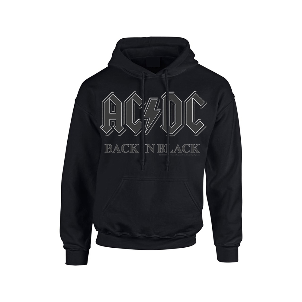 AC/DC OFFICIAL New WORN LOGO Adult Pullover Hoodie Sweatshirt in SM 2XL 