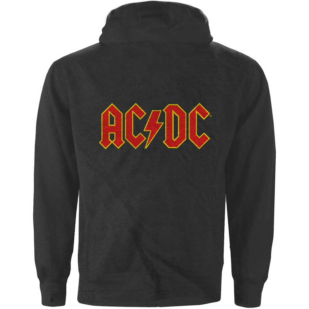 AC/DC -  Logo (Back Print) (Zip Hoodie)