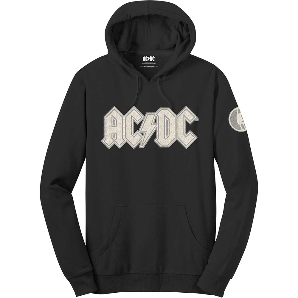 AC/DC - Logo & Angus (Applique Motifs) (Hoodie)