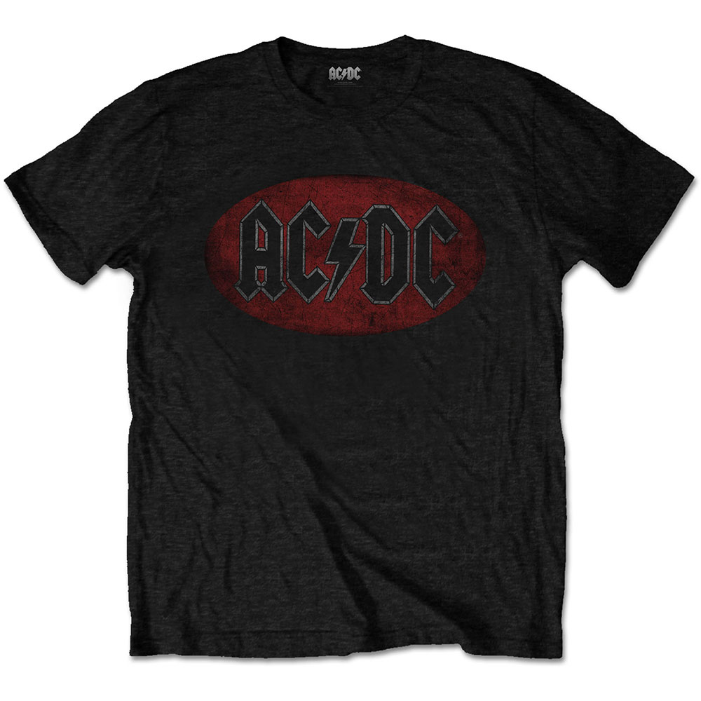 AC/DC - Oval Logo Vintage (Black)