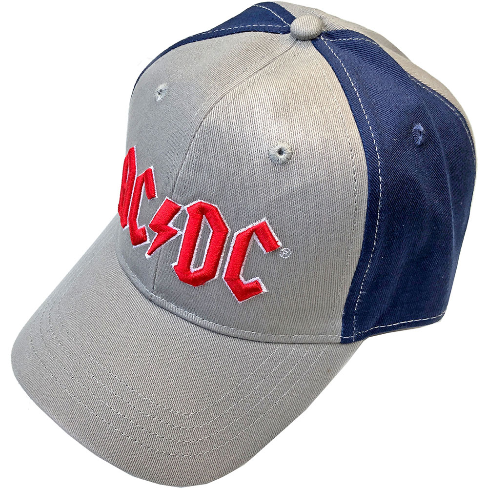 AC/DC - Red Logo (2 Tone) Grey & Navy