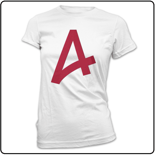 A is For - A Logo Large (White) Fitted Ladies