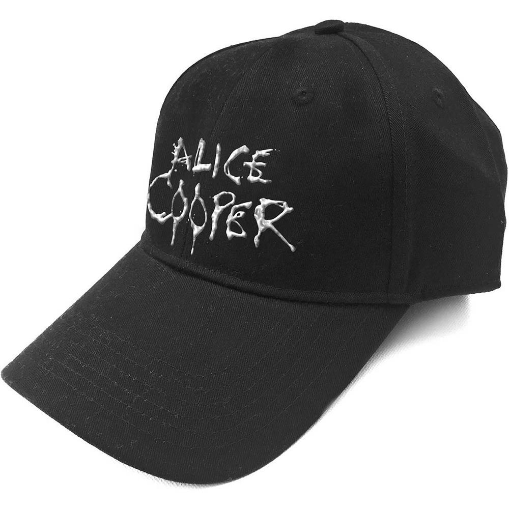 Alice Cooper - Dripping Logo (Sonic Silver) (Baseball Cap)