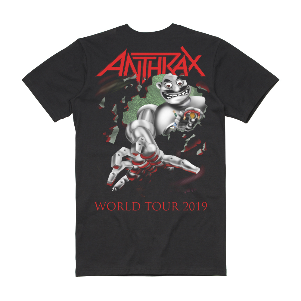 Anthrax - Not Man Of This World 2019 Date Back Tee