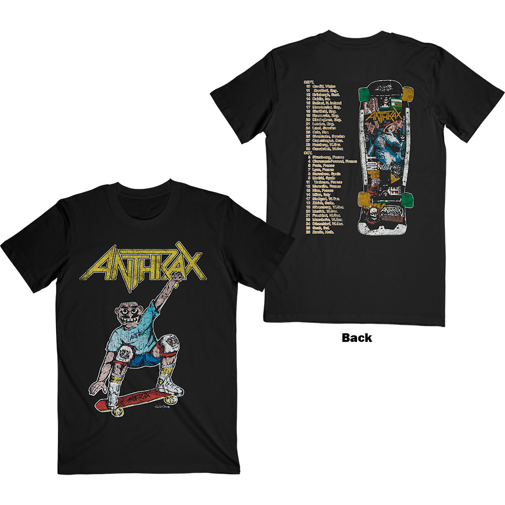 Anthrax - Spreading Skater Notman Vintage (Back Print)