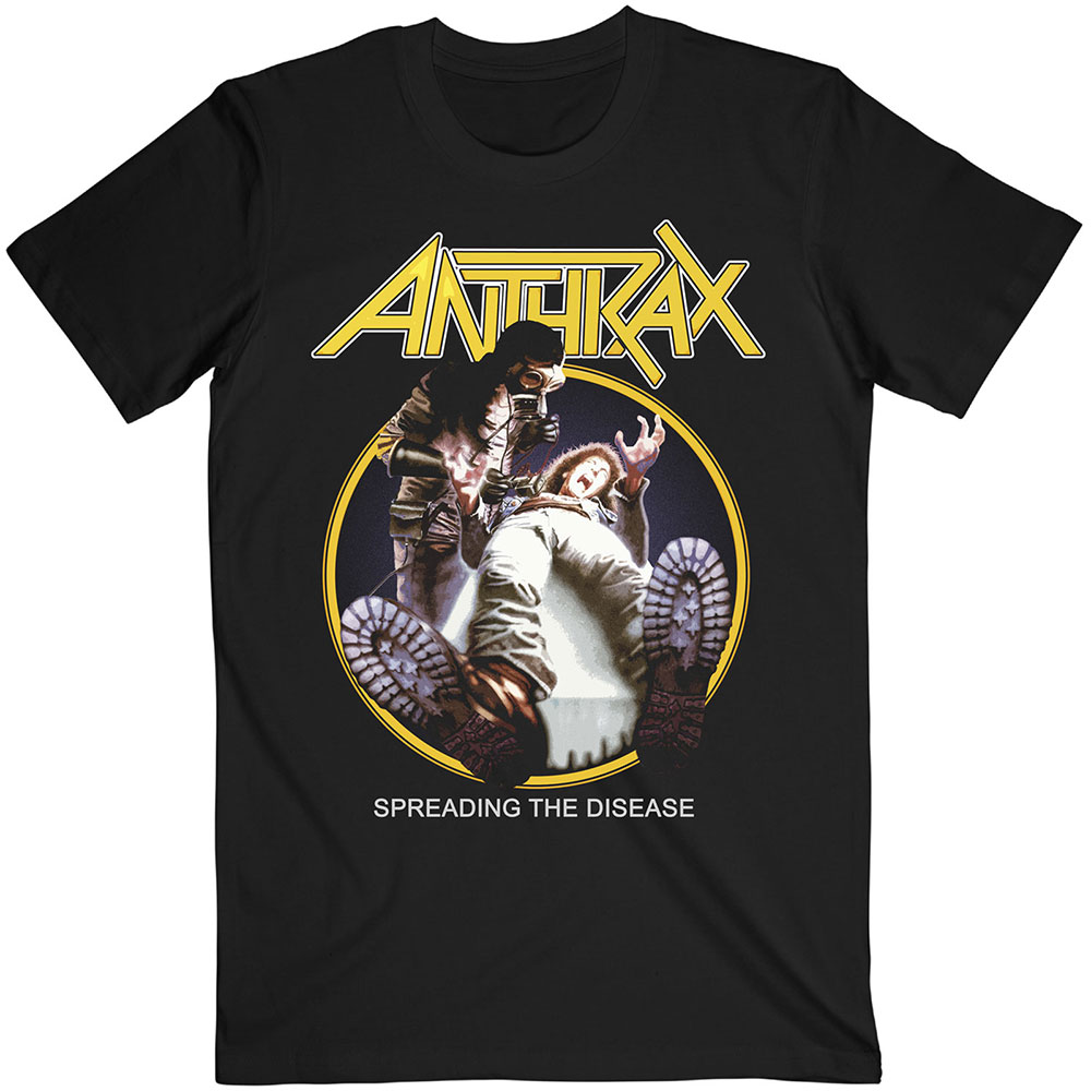 Anthrax - Spreading The Disease Track list (Back Print)