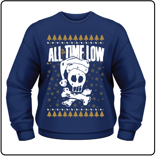 All Time Low - Christmas Skull (Crew Neck Sweater)