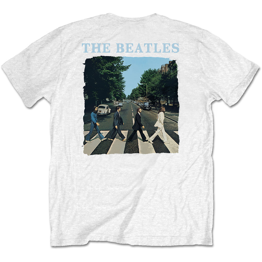 Beatles - Abbey Road & Logo (Back Print) White