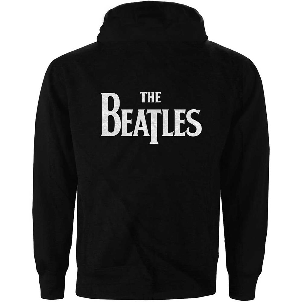 Beatles - Drop T Logo (Back Print) (Zip Hoodie)