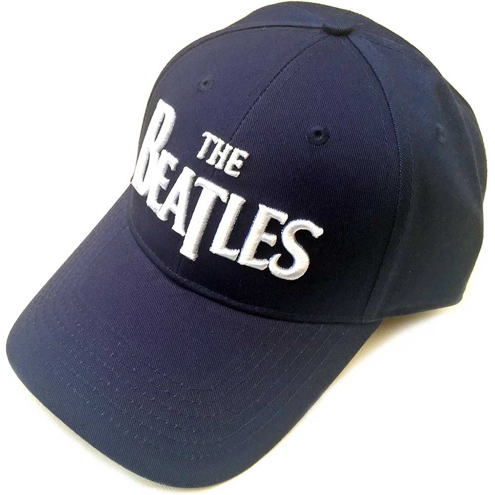 Beatles - White Drop T Logo (Navy Blue)