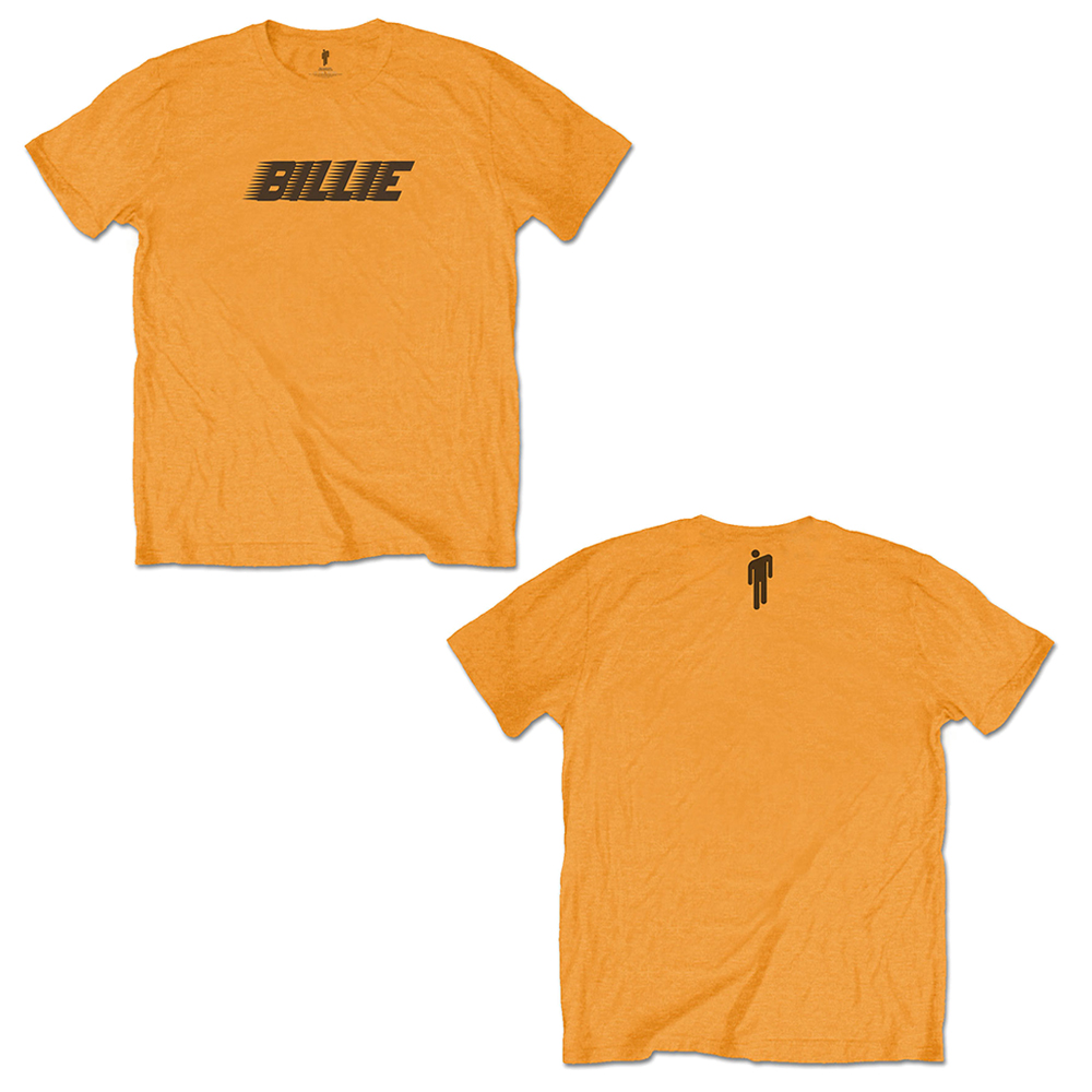 Billie Eilish - Racer Logo & Blohsh (Back Print) (Orange)