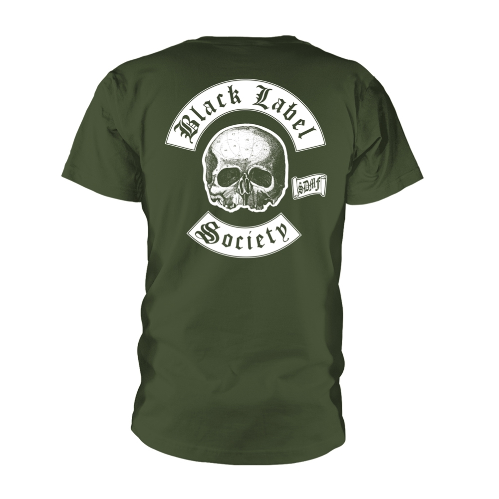 Black Label Society - Skull Logo Pocket (Olive)