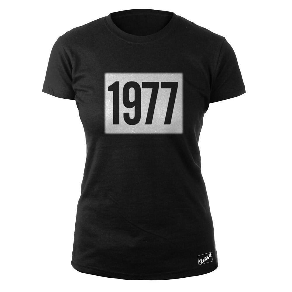 Black Market Clash - 1977 Ladies Black T-Shirt