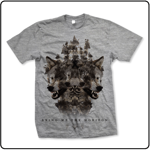 Bring Me the Horizon - Wolven Grey Marl-T