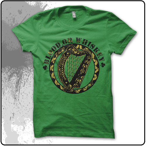 Blood Or Whiskey - Harp (Mens & Womens Green)
