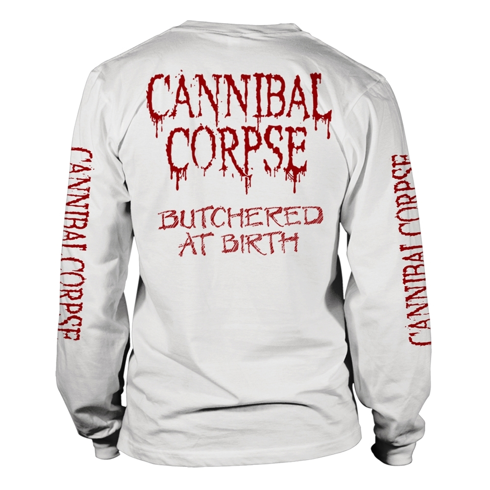 Cannibal Corpse - Butchered At Birth (White Longsleeve)
