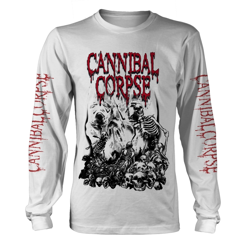 Cannibal Corpse - Pile Of Skulls 2018 (White Longsleeve)