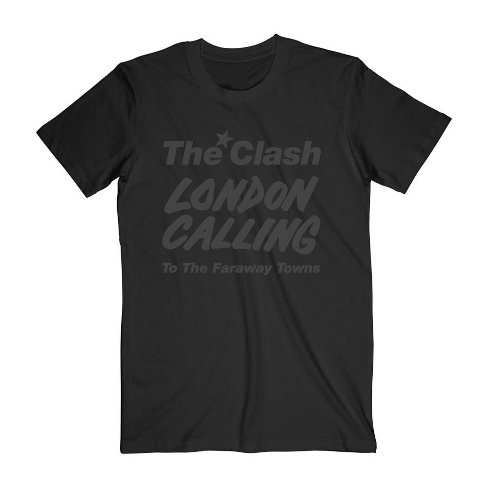 The Clash - London Calling Vintage Black Tee