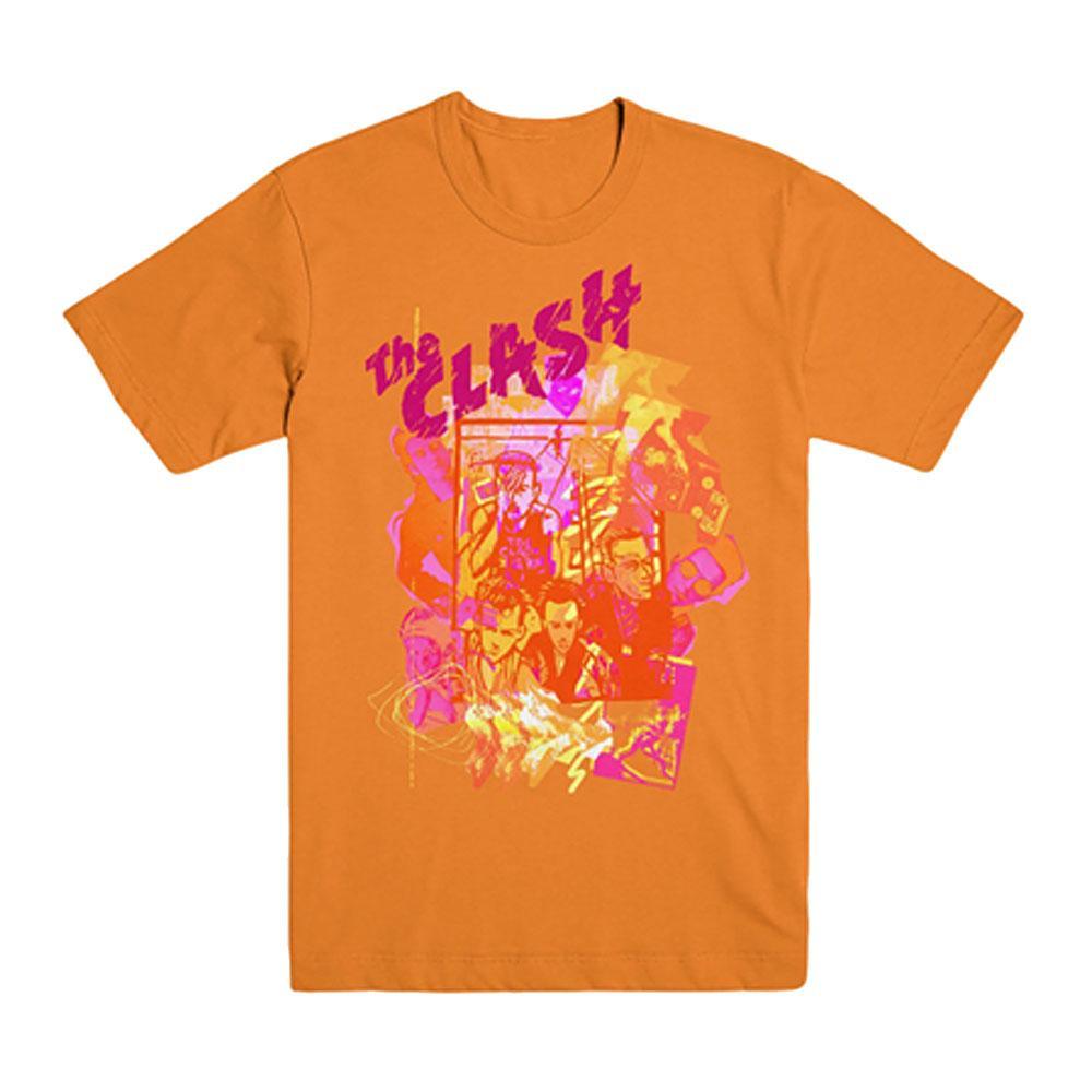 The Clash - Animation Orange T-Shirt