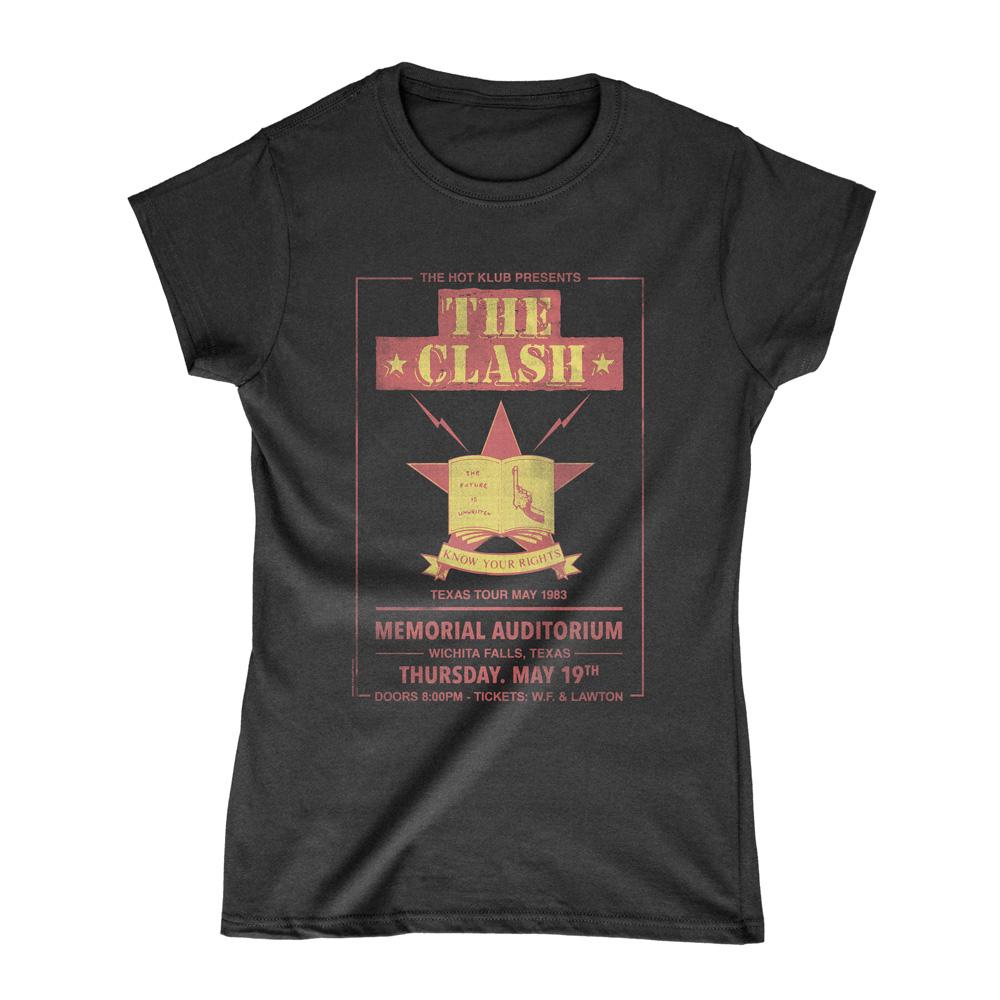 The Clash - Texas Tour 83 Ladies T-Shirt