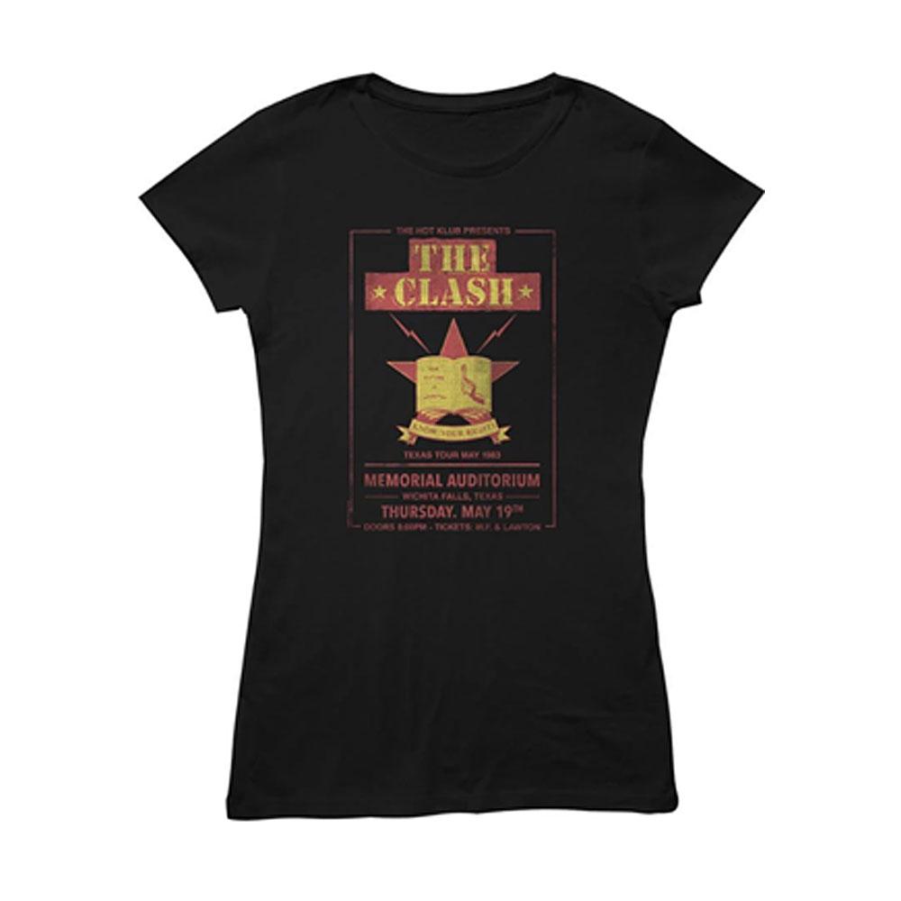The Clash - Texas Tour 83 Ladies T-Shirt