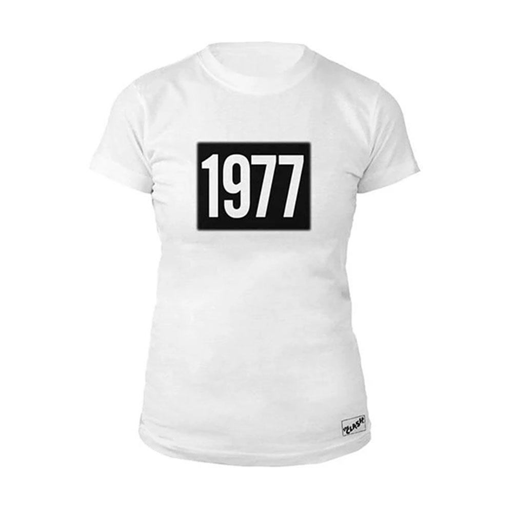 The Clash - 1977 Ladies White T-Shirt