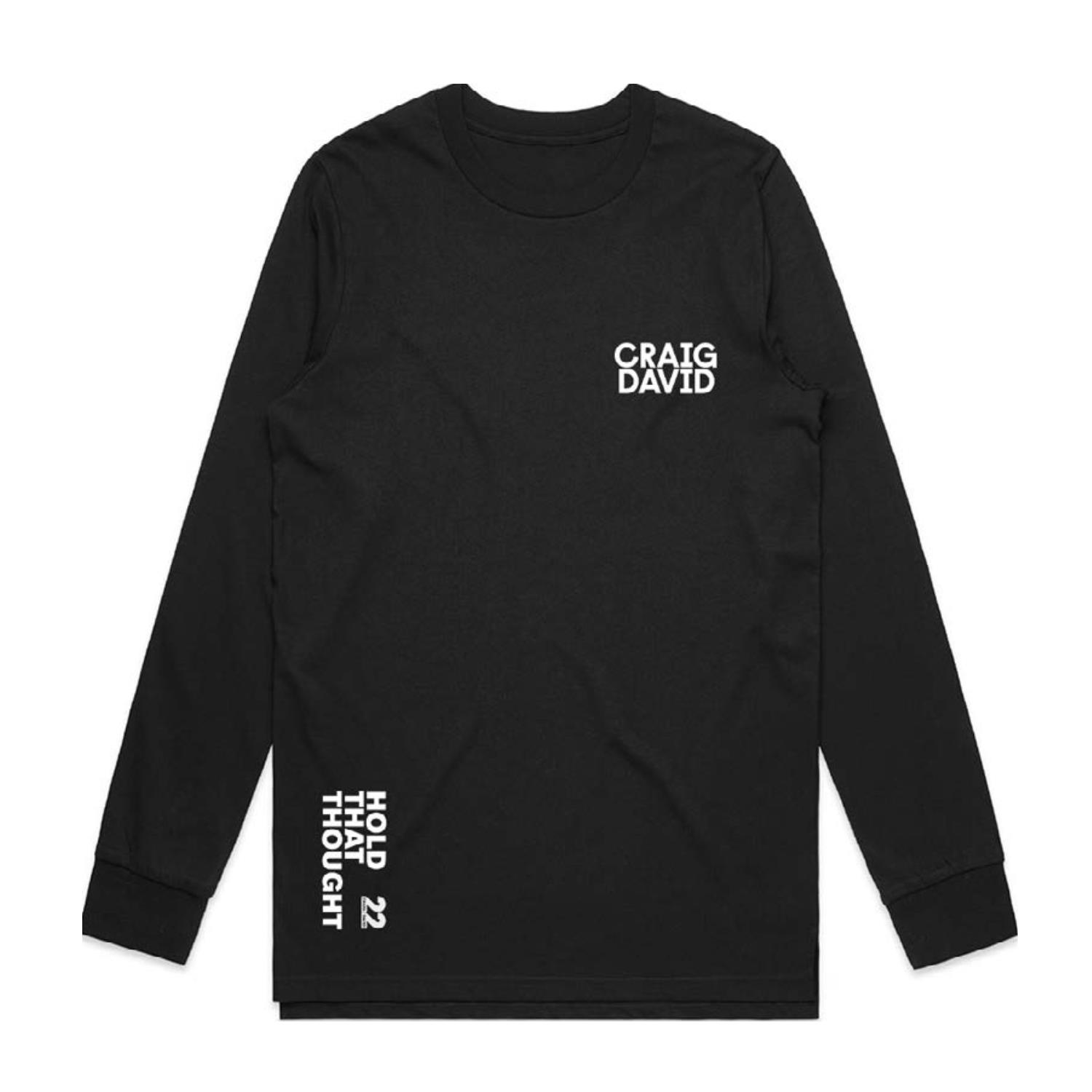 Craig David - Hold That Thought Tour 2022 Black Long Sleeve T-Shirt