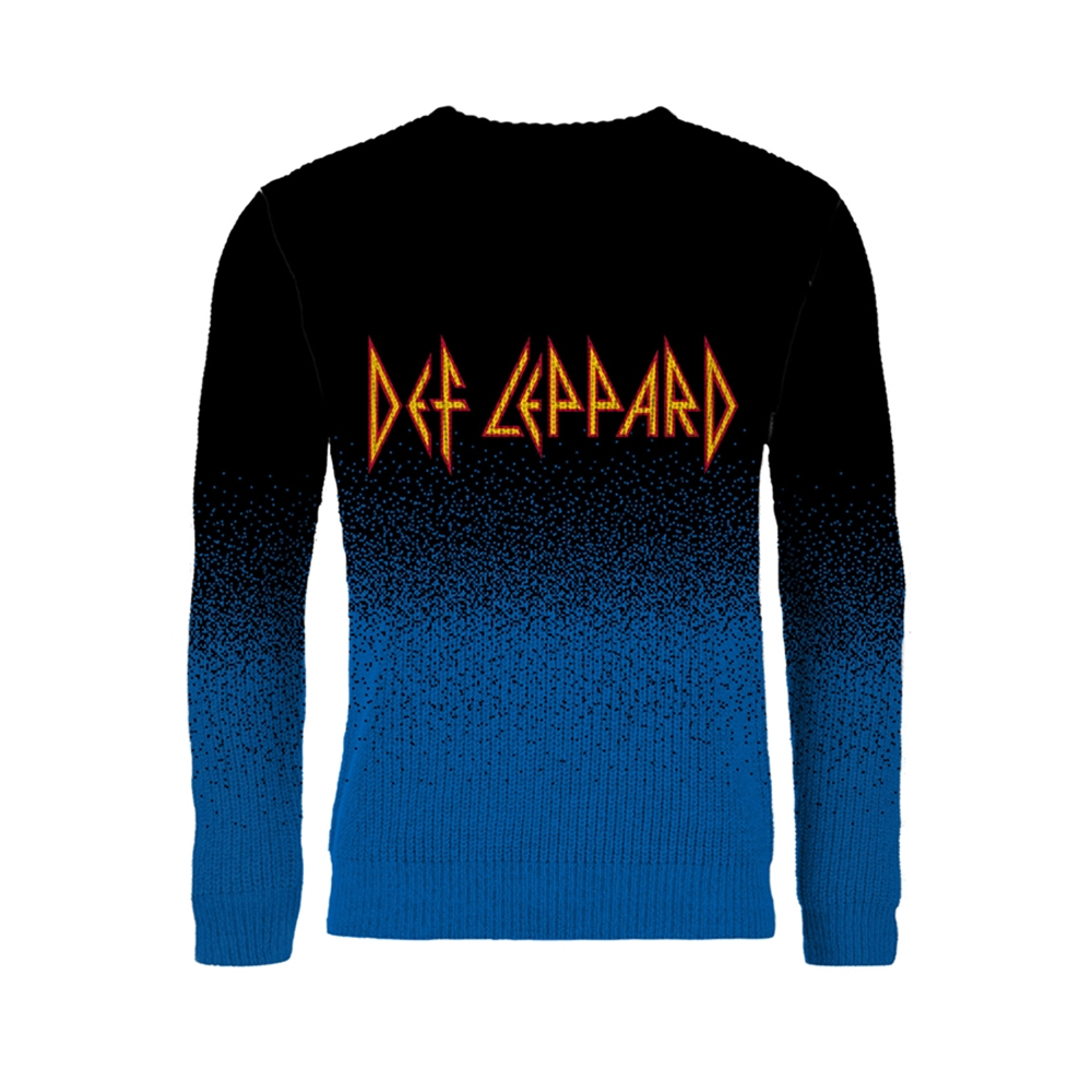 Def Leppard - Logo (Dip Dye Knitted Jumper)