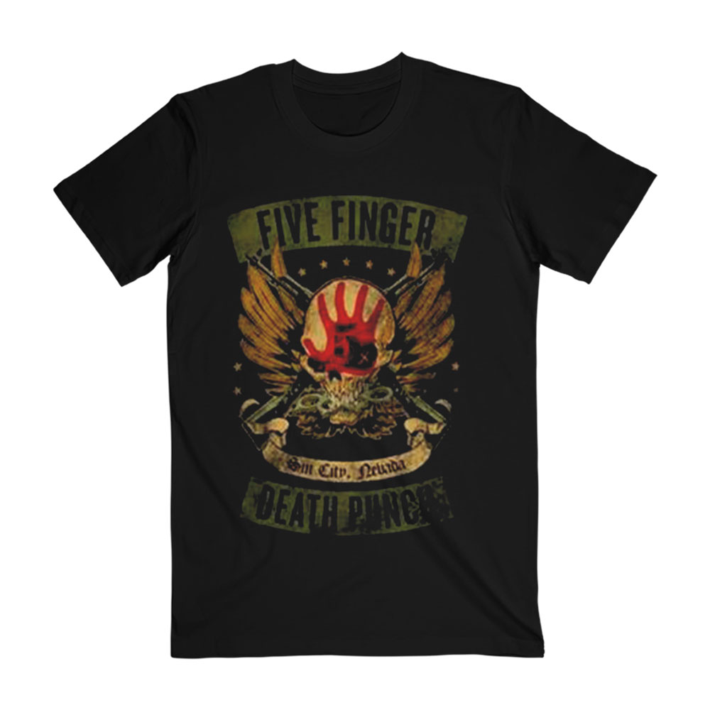 Five Finger Death Punch - Crossed Guns Tee