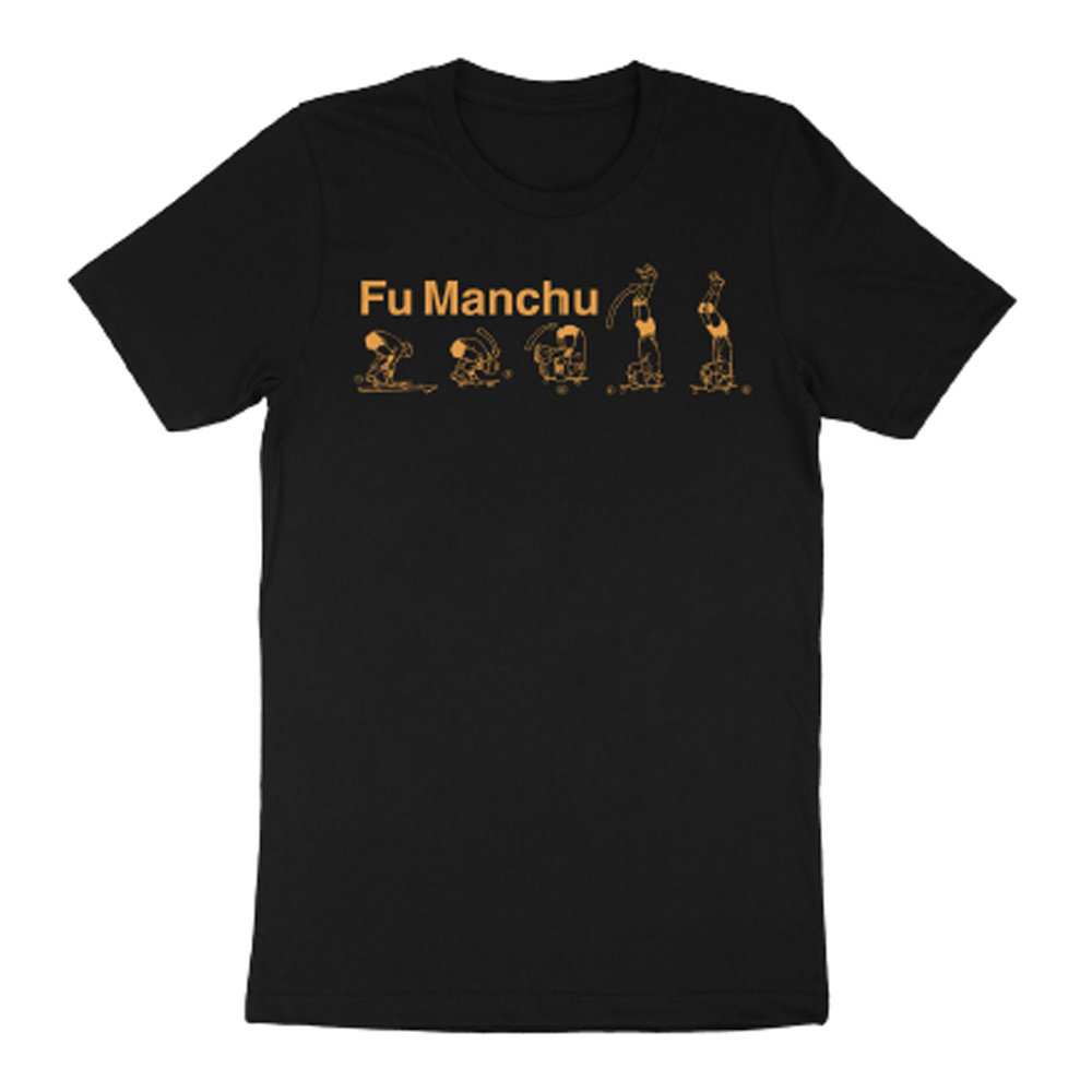 Fu Manchu - Skate Headstand Black T-Shirt