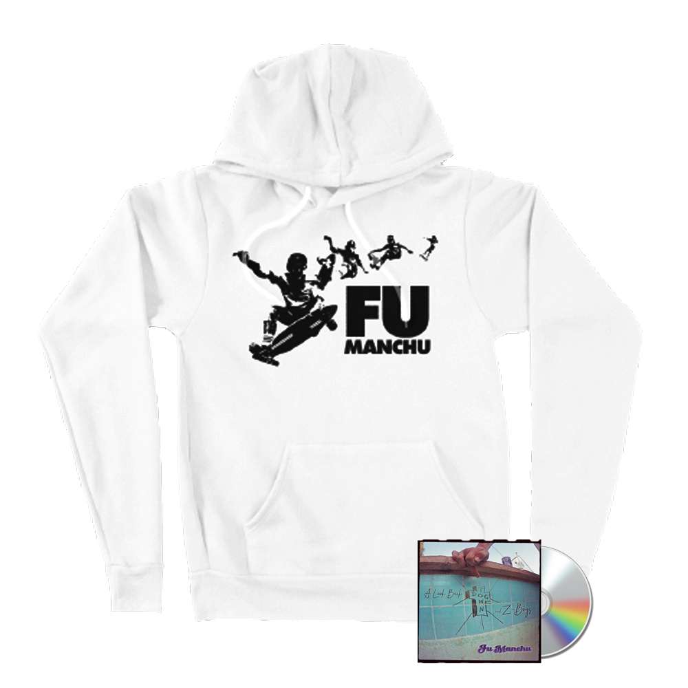 Fu Manchu - Skate Transition White Hoodie & CD Bundle