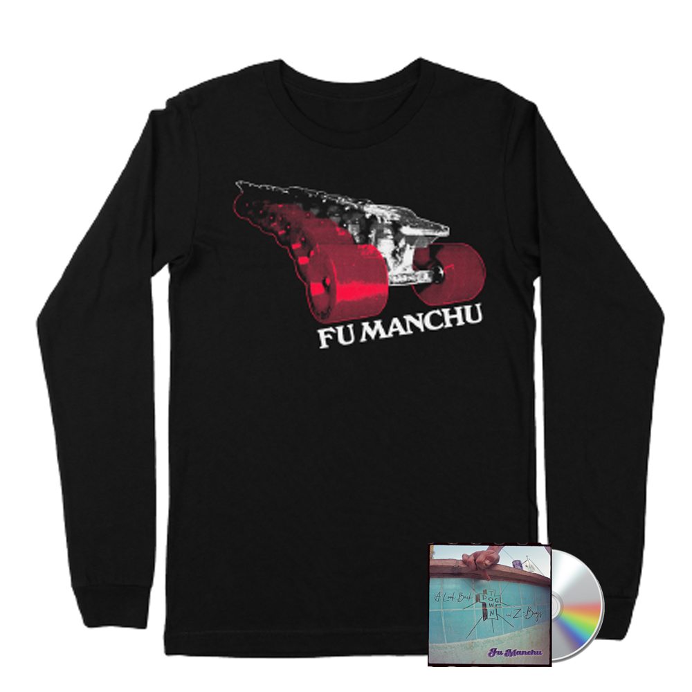Fu Manchu - Skate Trucks Black Longsleeve T-Shirt & CD Bundle