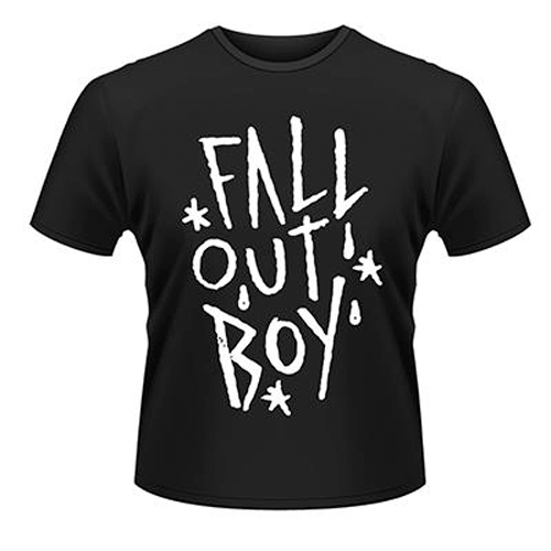 T-shirt Fall Out Boy - Logo Punk Scratch - Officiel - Noir - Homme/Femme