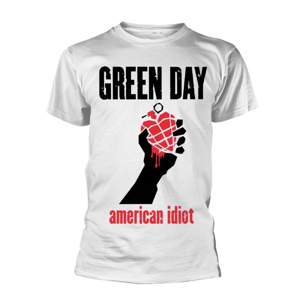 Green Day - American Idiot Heart - White