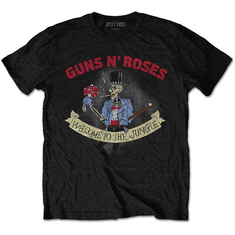 Guns N Roses - GUNS N' ROSES UNISEX T-SHIRT: SKELETON VINTAGE