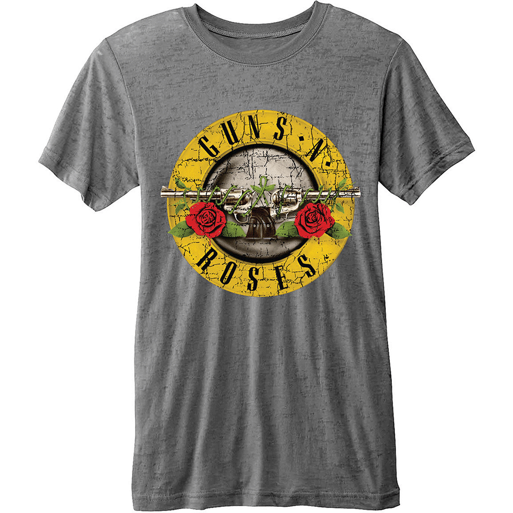 Guns N Roses - Bullet Logo (Burn Out T-Shirt)
