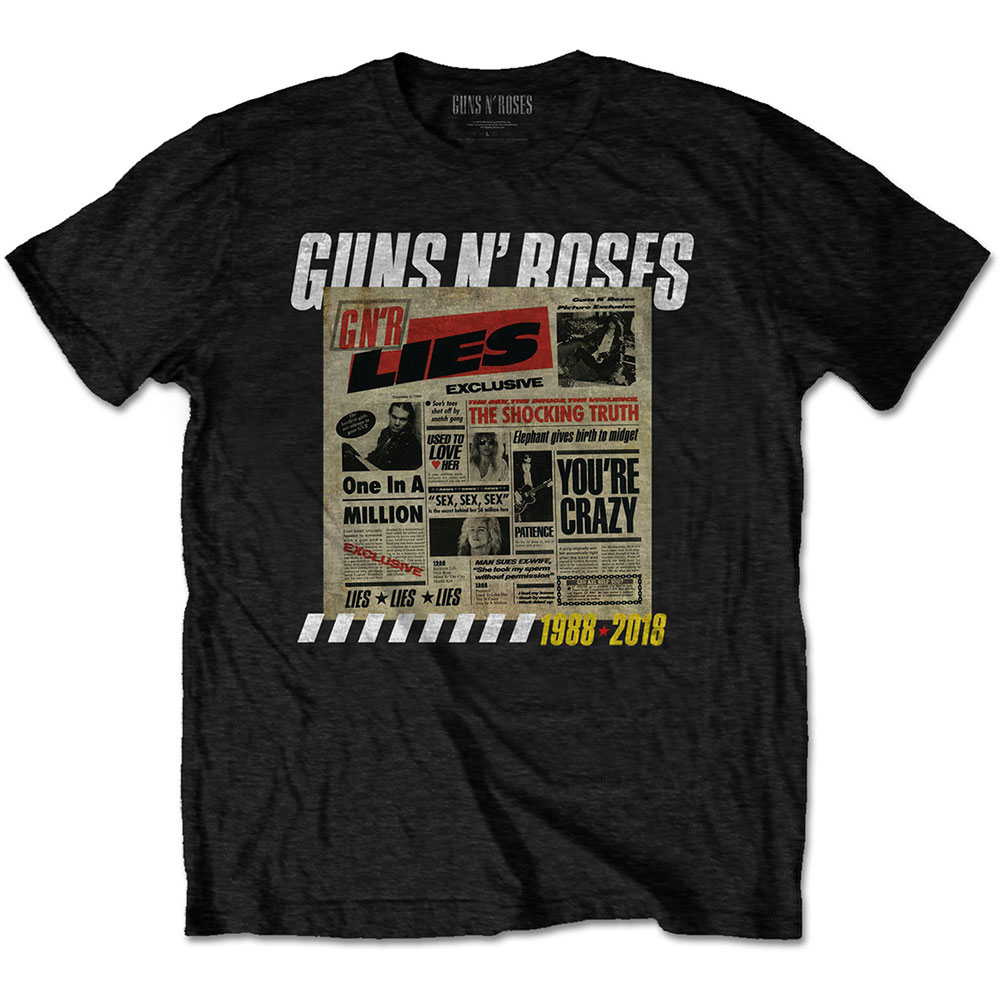 Guns N Roses - Lies Track List (Back Print)