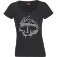 Classic Skull Silver (Womens Scoop Neck) (USA Import T-Shirt)