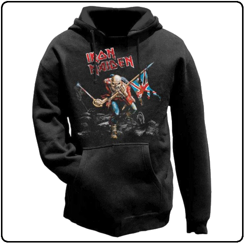 Official Iron Maiden No Prayer Unisex Hoodie Book Of Souls Power Slave Killers